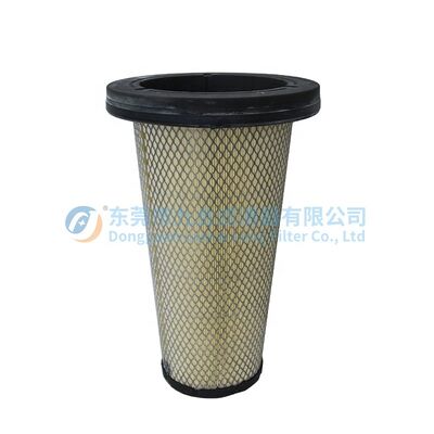 OE Size Heavy Duty Air Filter with Filter Paper for Construction Machinery and 1 Year Warranty